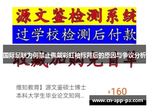 国际足联为何禁止佩戴彩虹袖标背后的原因与争议分析