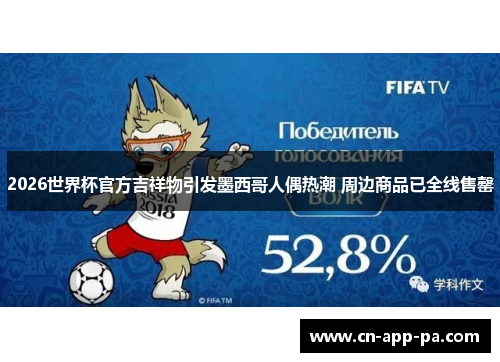 2026世界杯官方吉祥物引发墨西哥人偶热潮 周边商品已全线售罄